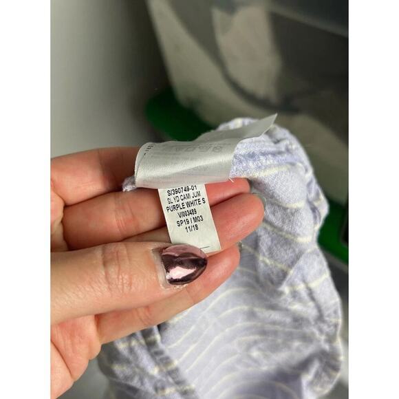 Old Navy Square Neck Linen Blend Striped Cami Jumpsuit Size Medium Women’s - Picture 6 of 7